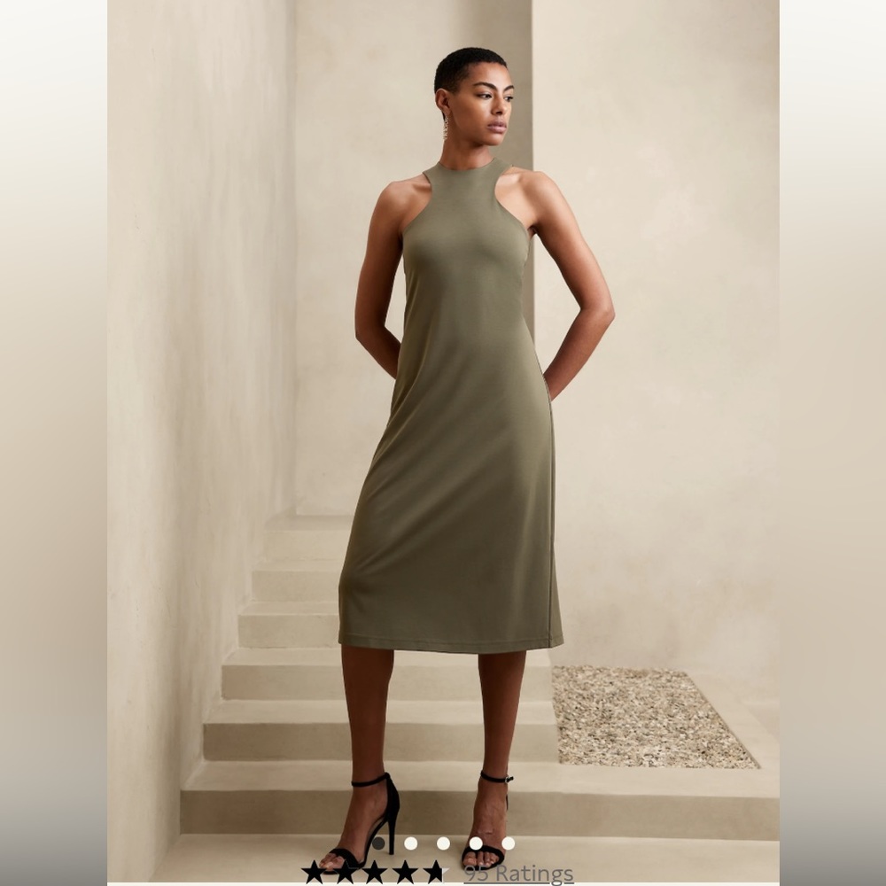 NWT Banana Republic High Neck Knee length midi Dress